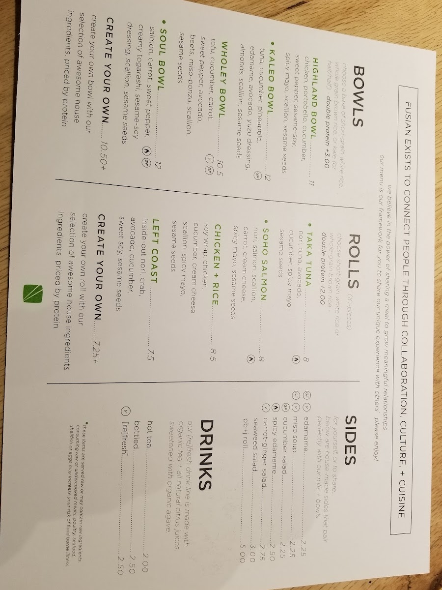 FUSIAN Menu - Image 5